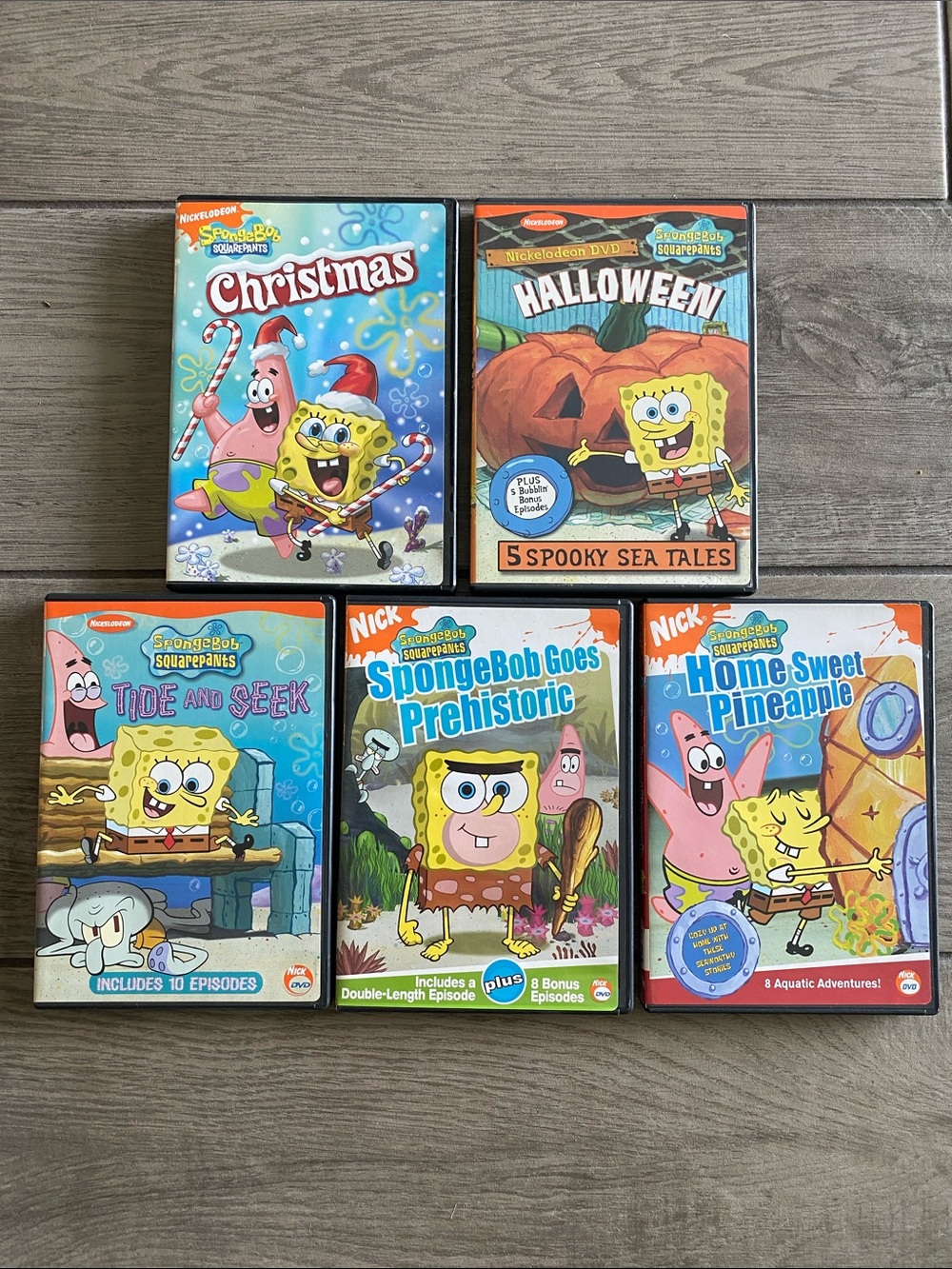 SpongeBob SquarePants DVDs - Set of 5